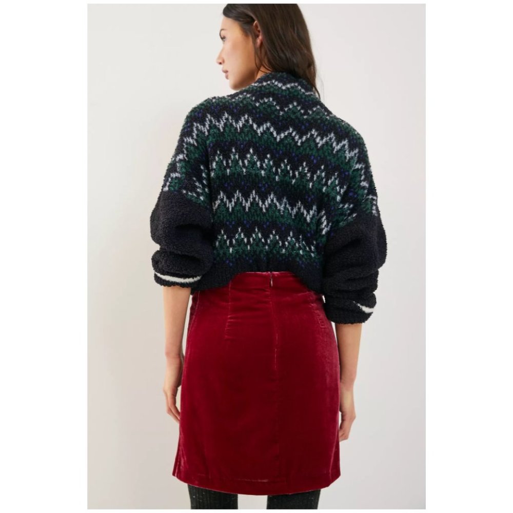 Anthropologie Montie Velvet Mini Skirt - Picture 3 of 4